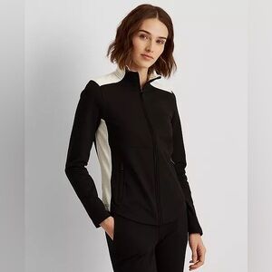 Ralph Lauren Black and white Mock - Neck Jacket size small.